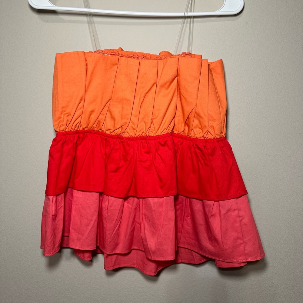 DO+BE Multi-Color Strapless Top - Picture 3 of 3